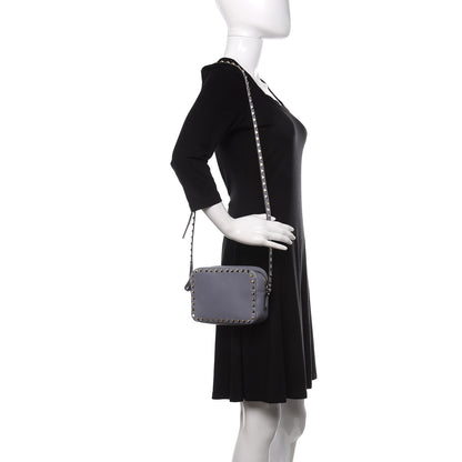 Valentino Garavani Calfskin Rockstud Camera Crossbody Bag London Stone 2 of 10