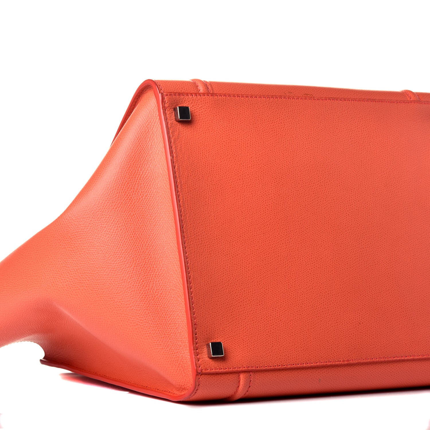 Celine Grained Calfskin Medium Phantom Luggage Coral 7 of 8
