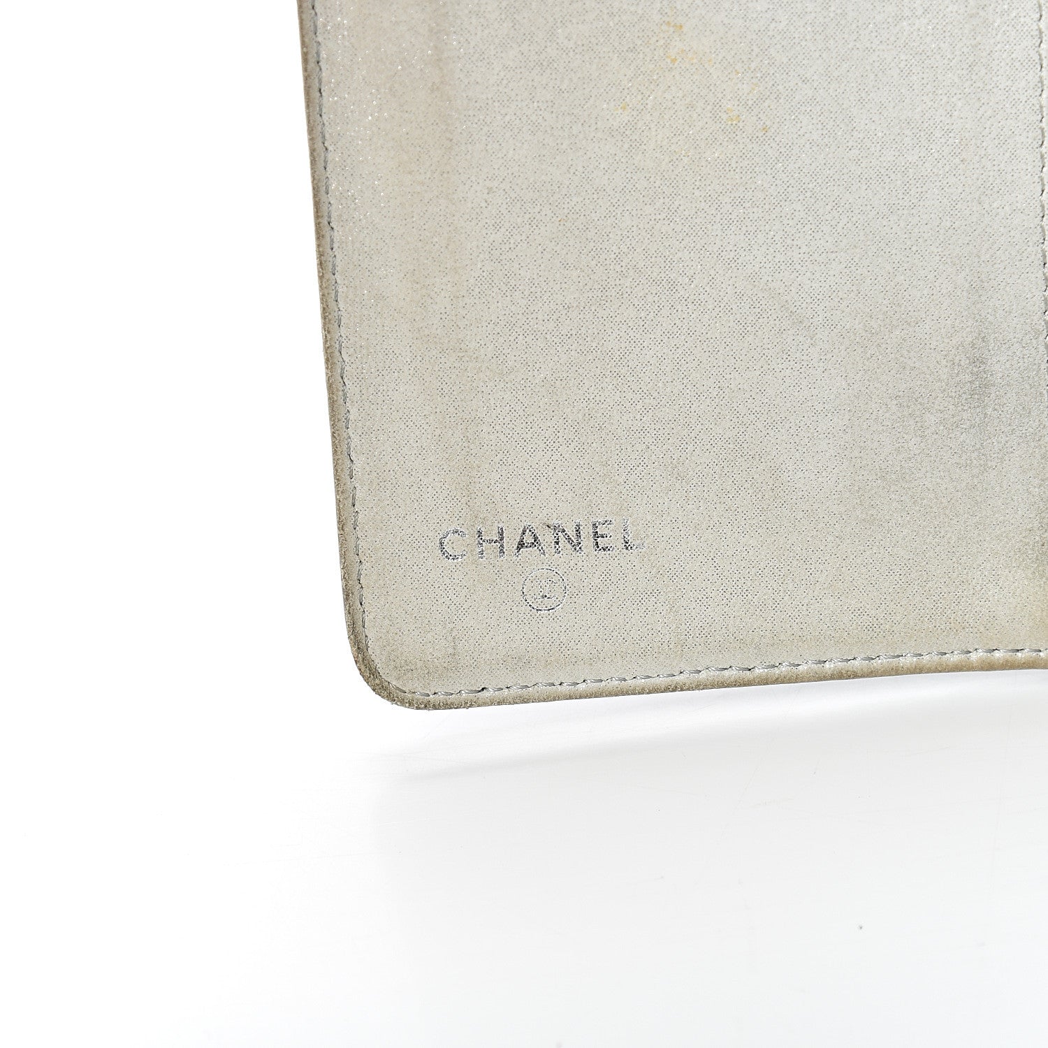 Chanel Lambskin Camellia Embossed Yen Wallet Black 5 of 19