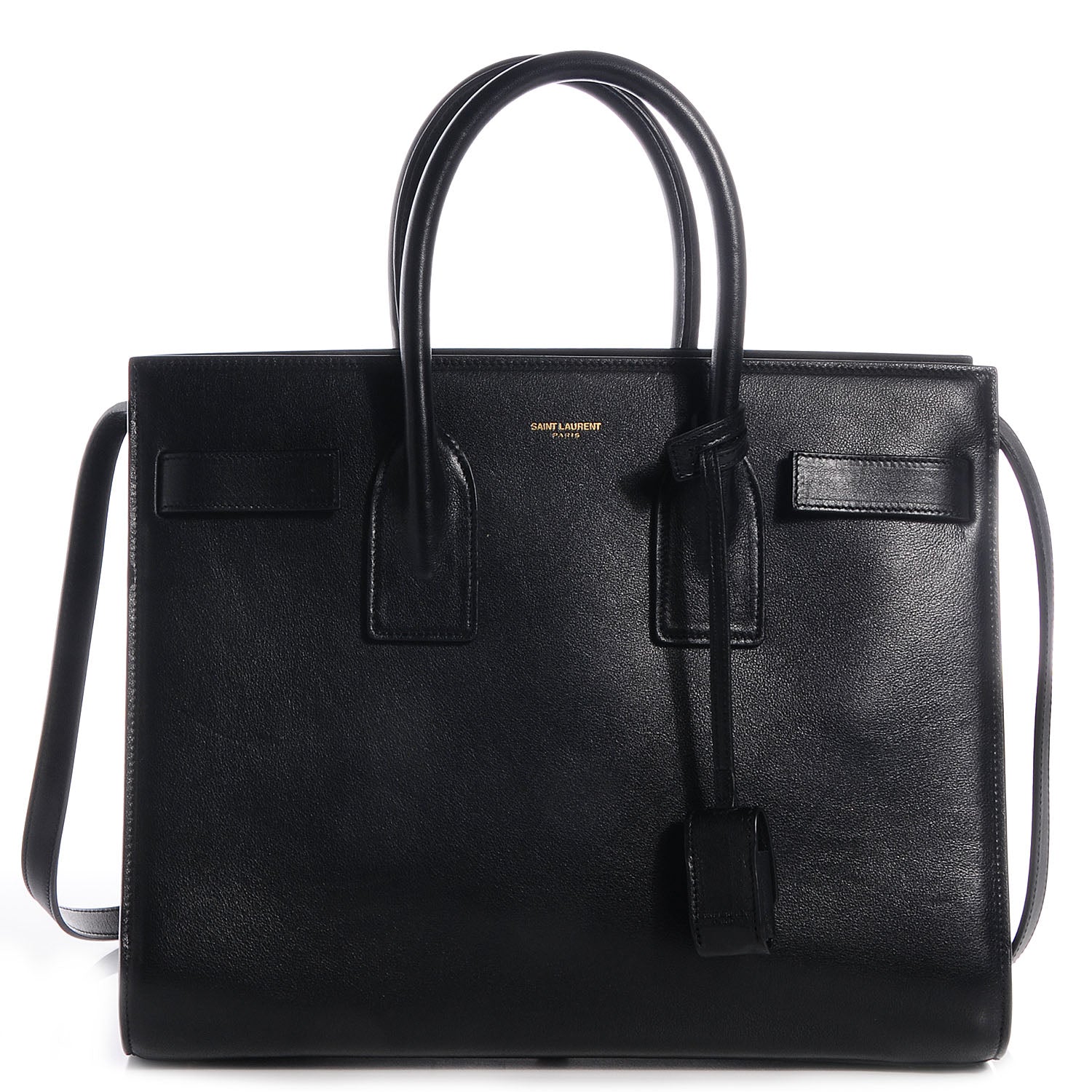 Saint Laurent Leather Small Sac De Jour Black 1 of 9