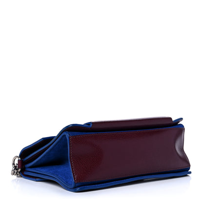 Givenchy Goatskin Suede Small GV3 Shoulder Bag Aubergine Blue 4 of 11