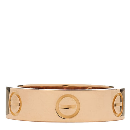 Cartier 18K Pink Gold 5.5mm LOVE Ring 53 6.5 3 of 4