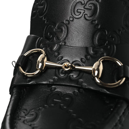 Gucci Guccissima Horsebit Platform 70/160mm Slingback Mules 38.5 Black 11 of 12