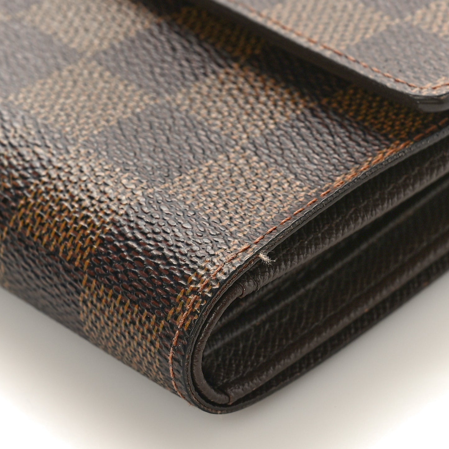 LOUIS VUITTON Damier Ebene Porte Tresor Etui Papier Wallet