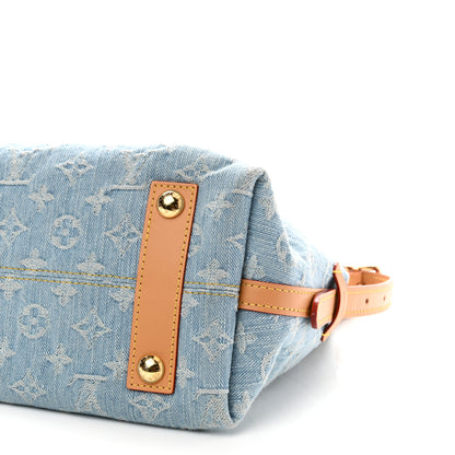 Louis Vuitton Monogram Denim CarryAll PM Sky Blue 10 of 10