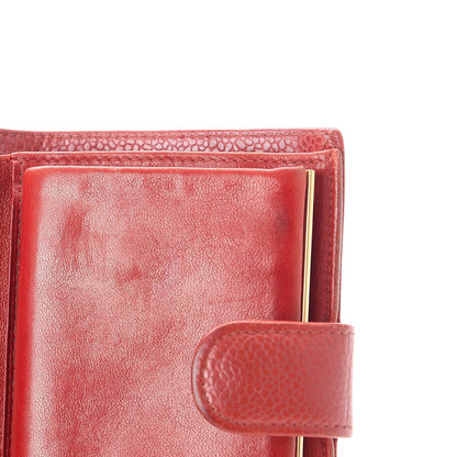 Chanel Caviar Timeless CC Compact French Wallet Red 16 of 20
