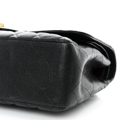 Chanel Caviar Quilted Jumbo Double Flap Black 10 of 14