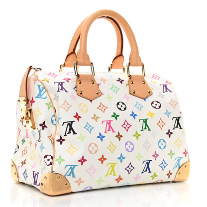 Louis Vuitton Monogram Multicolor Speedy 30 White 3 of 12