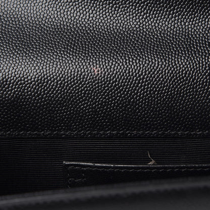 Saint Laurent Grain De Poudre Classic Monogram Kate Clutch Black 10 of 10