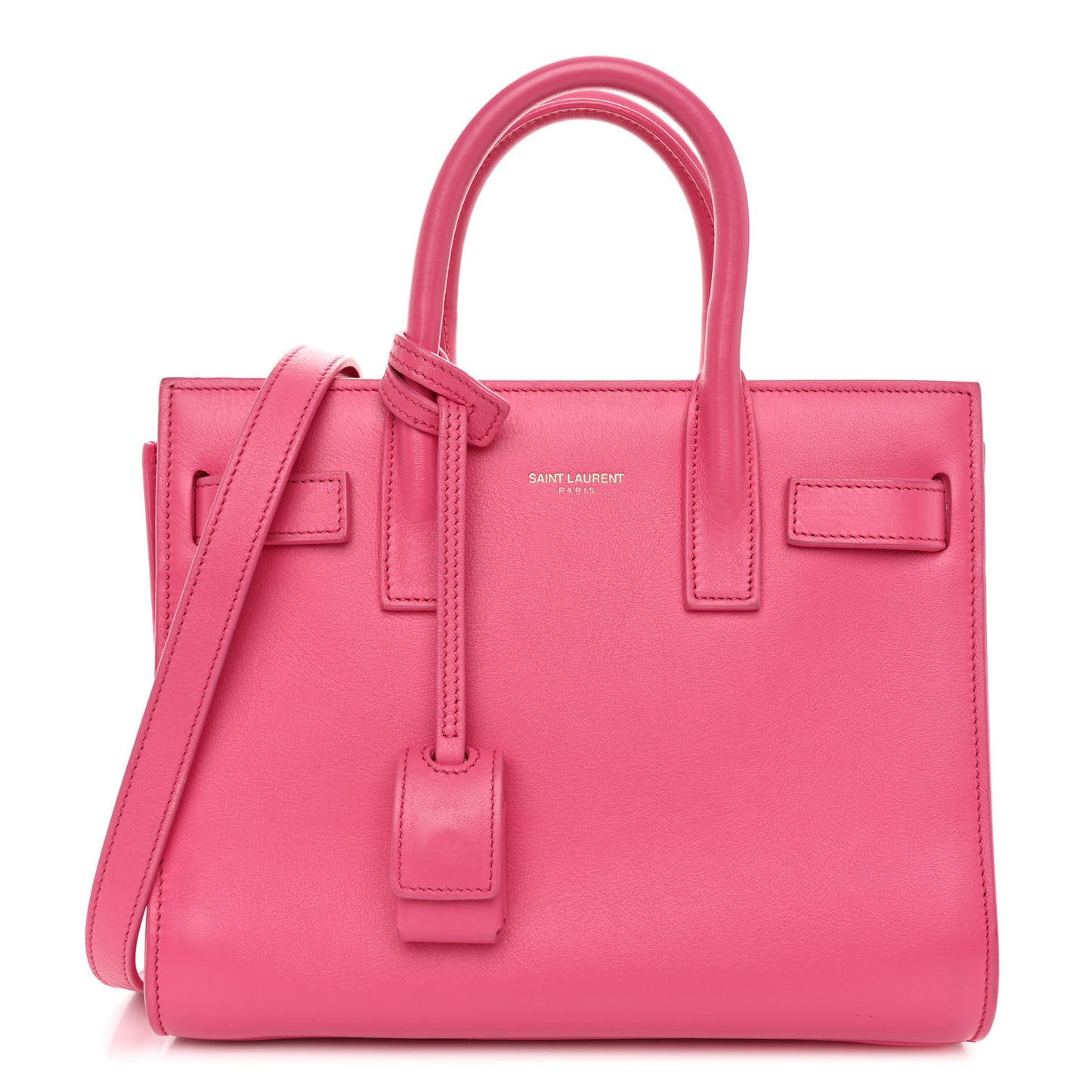 Calfskin Nano Sac De Jour Lipstick Fuchsia