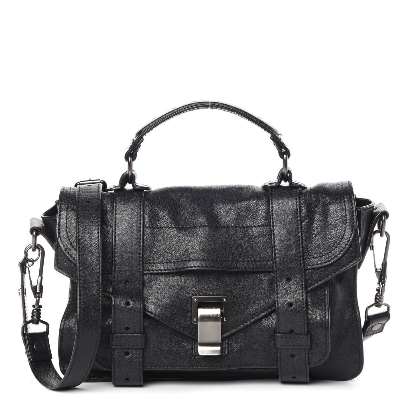 Lambskin Tiny PS1 Satchel Black