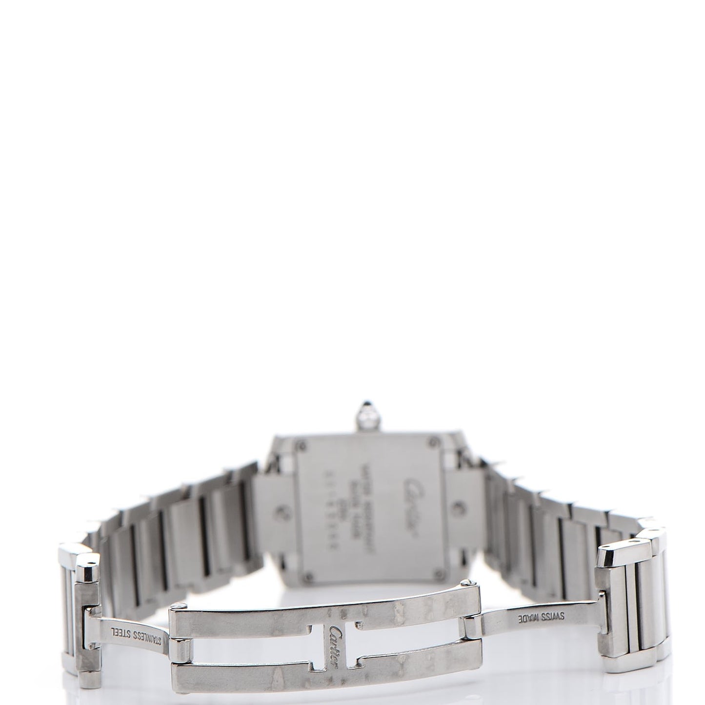 Stainless Steel 20mm Tank Francaise Quartz Watch