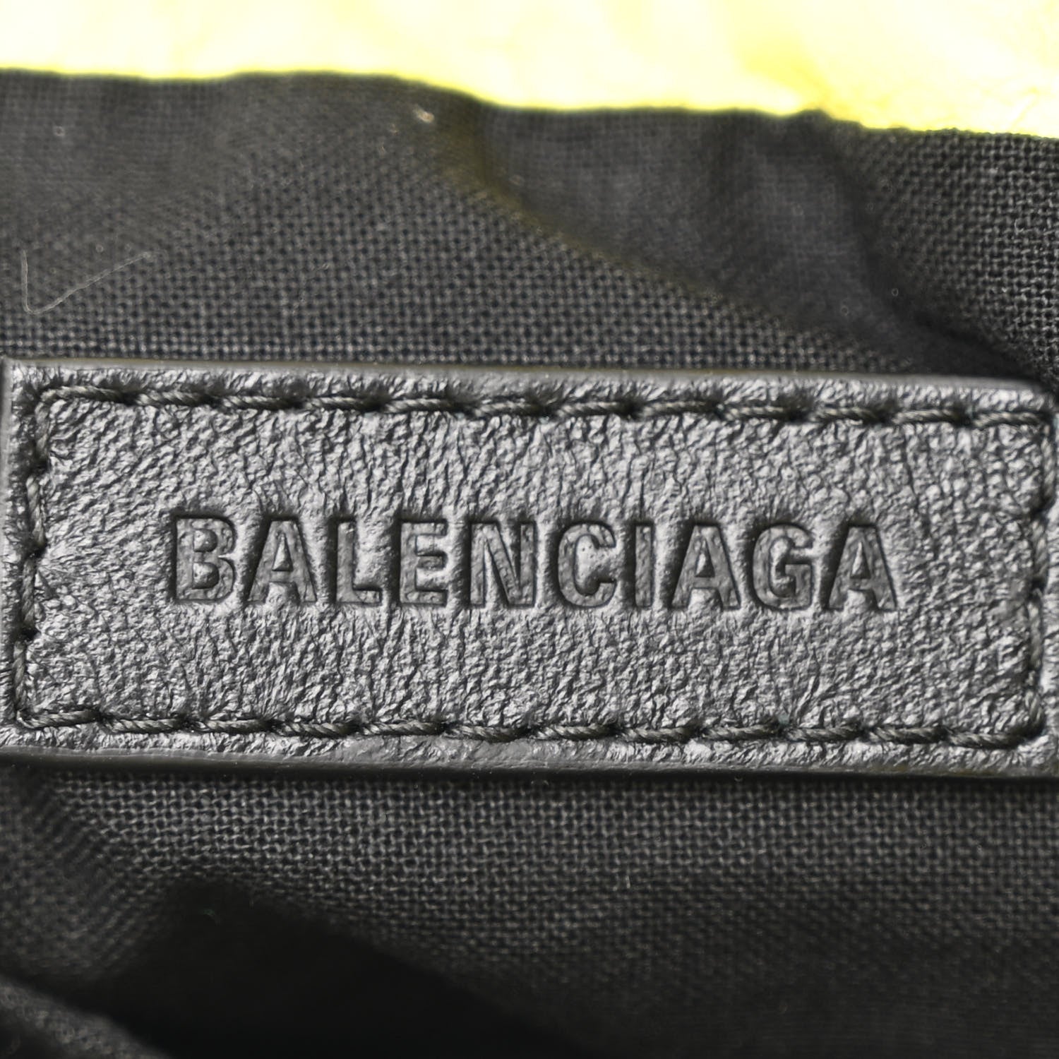 Balenciaga Crushed Calfskin Quilted Crush Small Tote Bag Citrus 6 of 13