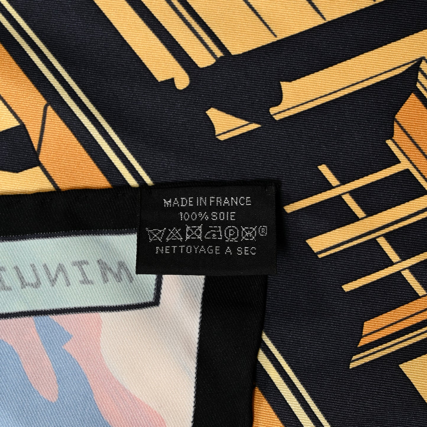 Silk Minuit Au Faubourg Scarf 70 Black Beige Dore Vert