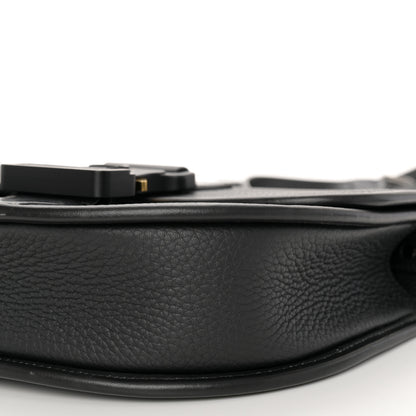 Christian Dior Grained Calfskin Gallop Bag With Strap Black 10 of 15