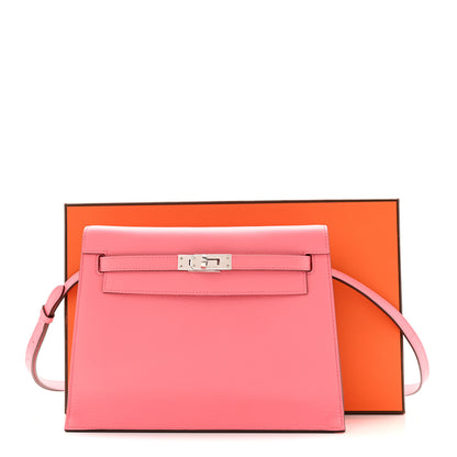 Hermes Evercolor Verso Kelly Danse II Belt Bag Rose D'Ete Vert Cypress 11 of 11