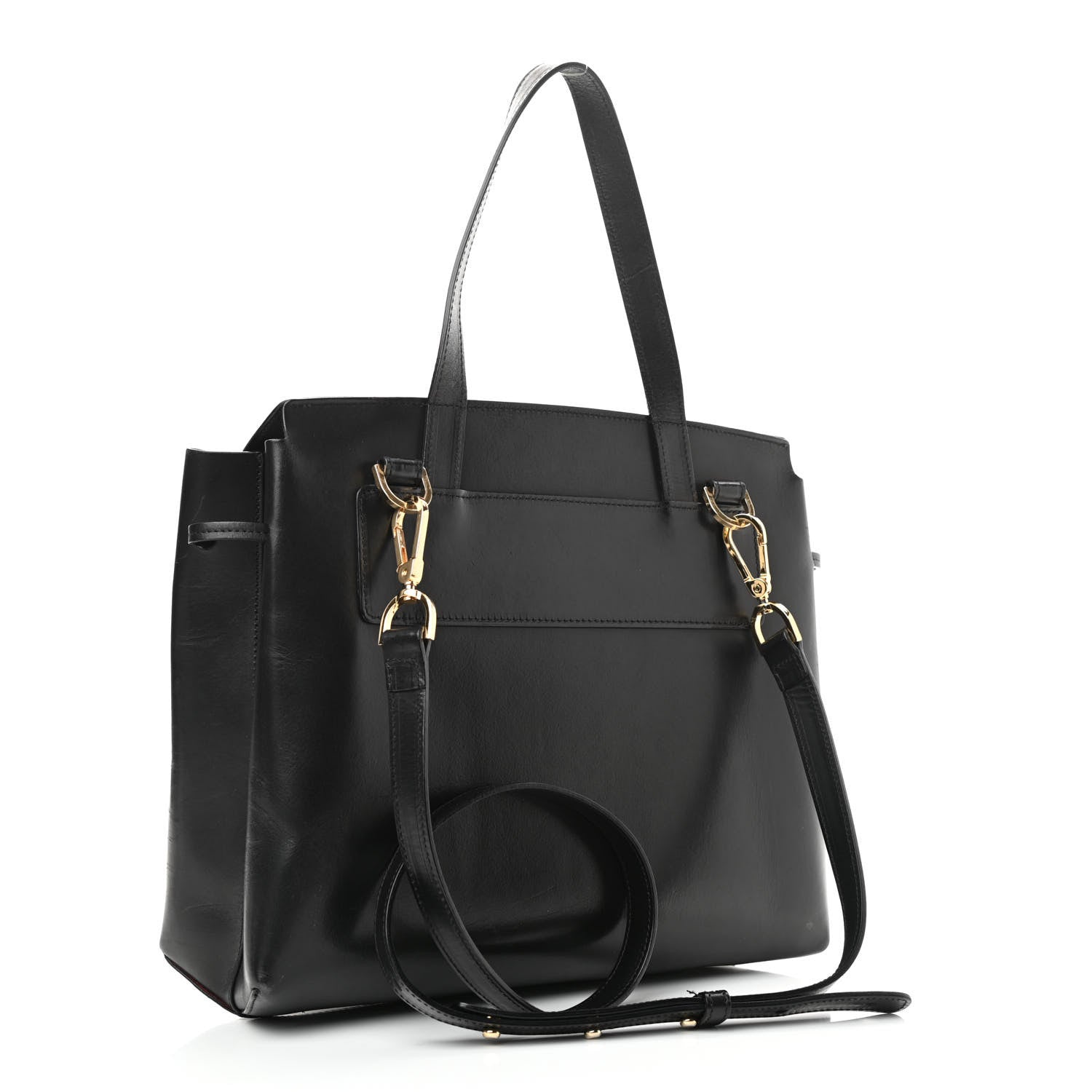 Mansur Gavriel Calfskin Lady Bag Black Flamma 3 of 14