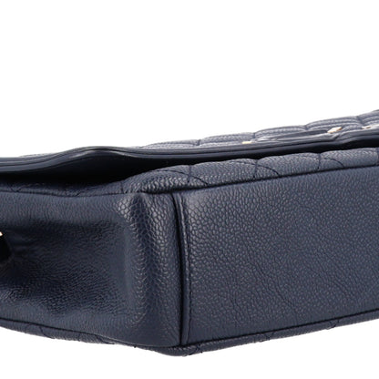 Chanel Caviar Quilted Medium CC Filigree Flap Navy 9 of 10