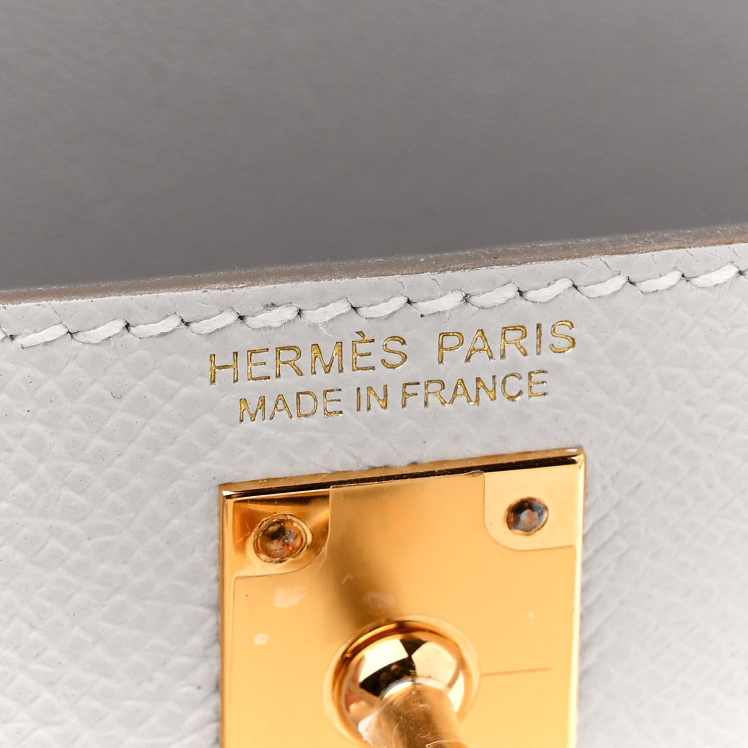 Hermes Epsom Mini Kelly Sellier 20 Gris Pale 6 of 11