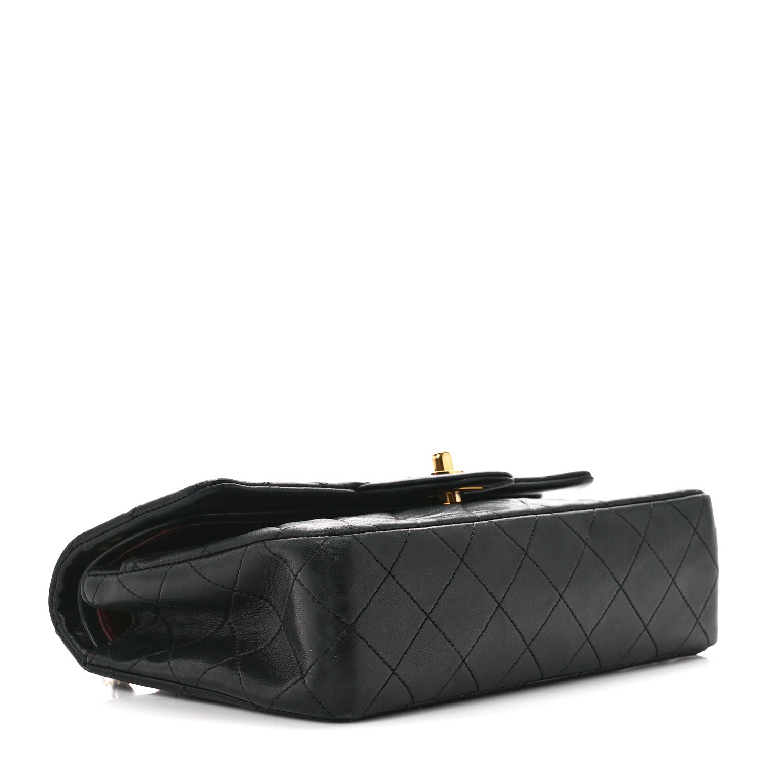 Chanel Lambskin Quilted Small Double Flap Black 4 of 12