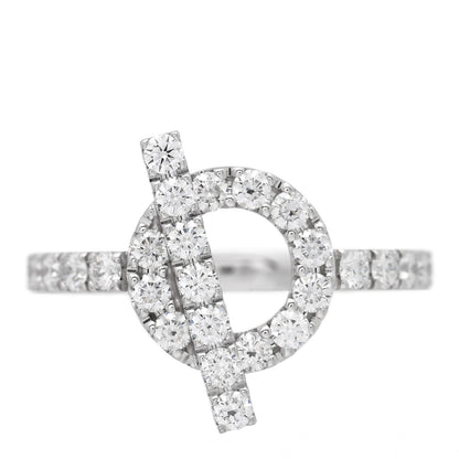 Hermes 18K White Gold Diamond Finesse Ring 52 6 1 of 5