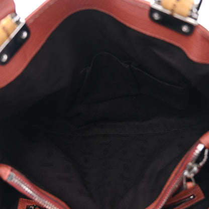 Gucci Libeccio Medium Bamboo Bar Tote Bag 5 of 10