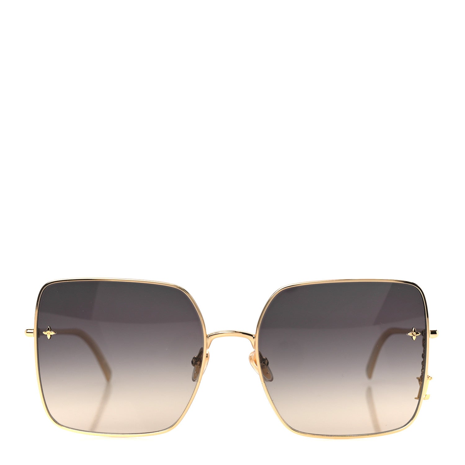 Louis Vuitton Metal LV Square Charm Sunglasses Z1718U Black 2 of 9