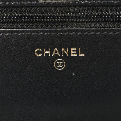Chanel Lambskin Quilted Trendy CC Wallet On Chain WOC Black 6 of 11