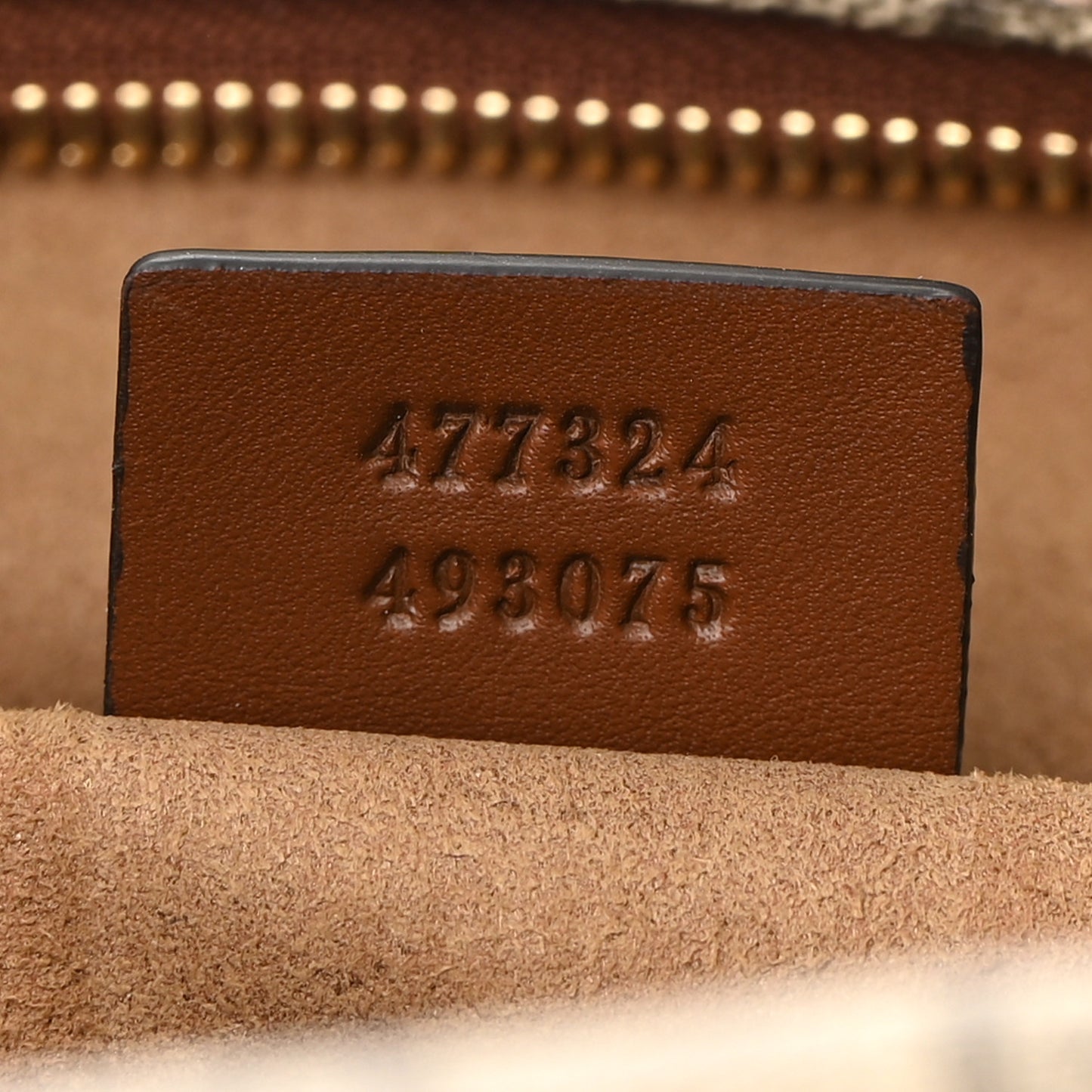 GG Supreme Monogram Large Linea A Hobo Light Brown