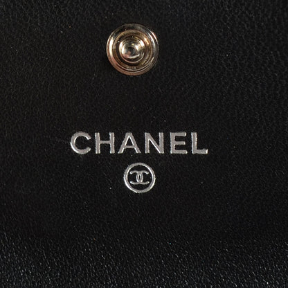Chanel Lambskin Quilted Flap Card Holder Black 7 of 9