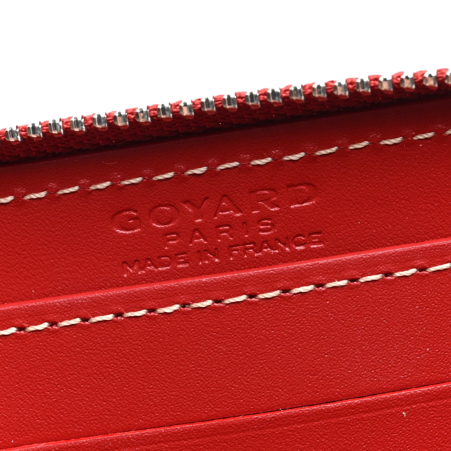 Goyard Goyardine Matignon PM Wallet Red 6 of 6