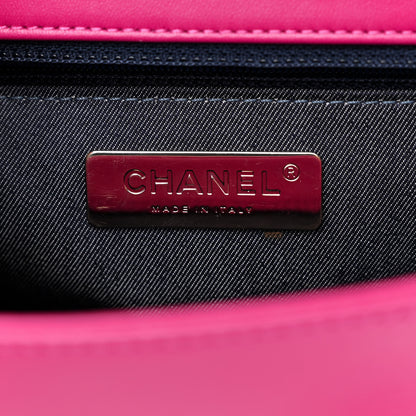 Chanel Lambskin CC Mania Flap Bag Pink 6 of 11