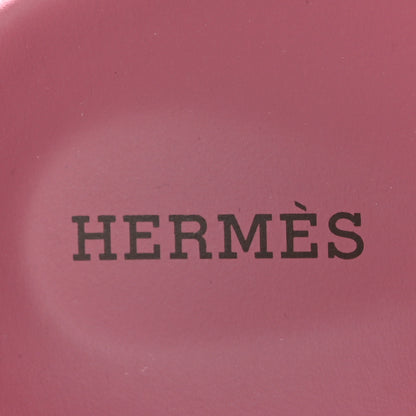 Hermes Suede Goatskin Womens Chypre Sandals 37.5 Rose Aphrodite 7 of 9
