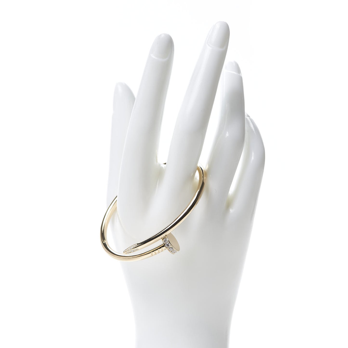 18K Yellow Gold Diamond Juste Un Clou Bracelet 17