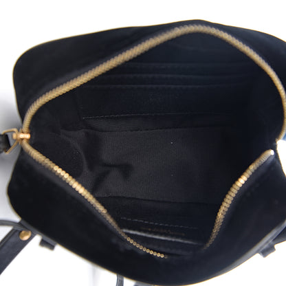 Saint Laurent Velour Matelasse Monogram Lou Belt Bag Black 4 of 8