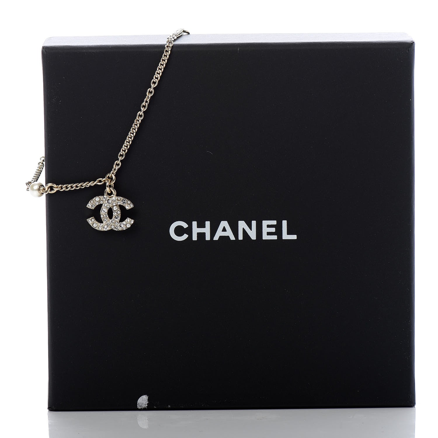 Chanel Pearl Crystal CC Bracelet Gold 4 of 4