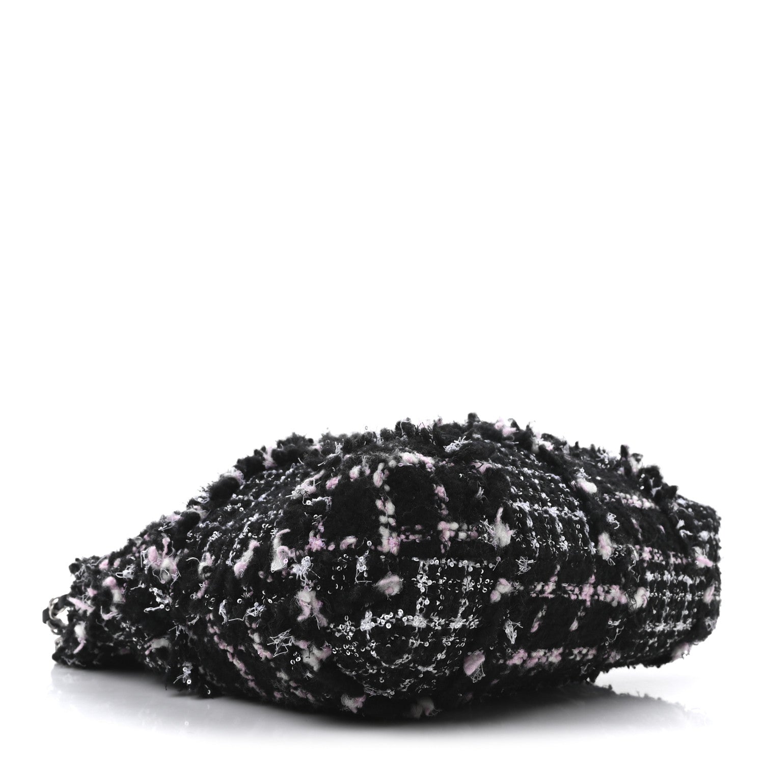 Chanel Tweed Patchwork Quilted Small Chanel 22 Black Pink White 5 of 11