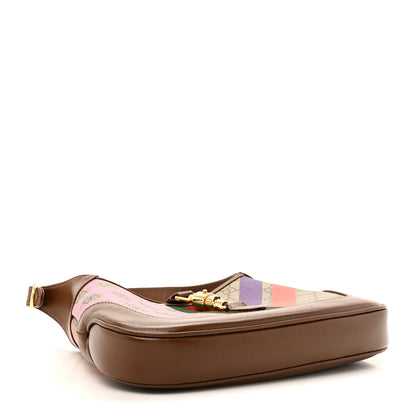 Gucci GG Supreme Monogram Azalea Calfskin Print Web Small Jackie 1961 Hobo Multicolor 4 of 10