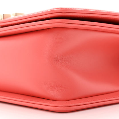 Chanel Calfskin Quilted Small Boy Flap Coral 10 of 11