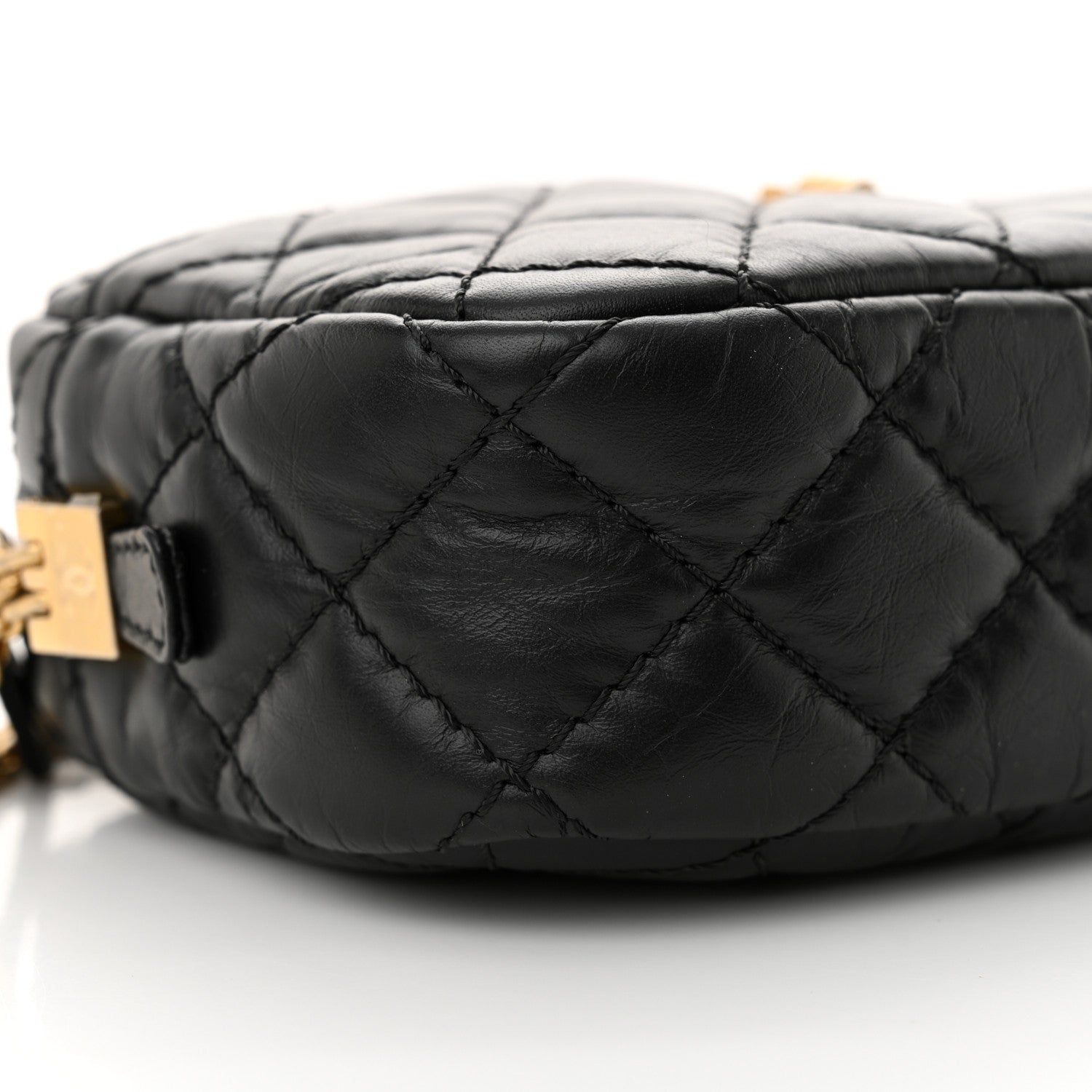 Chanel Aged Calfskin Quilted Mini Reissue Camera Case Black 9 of 10