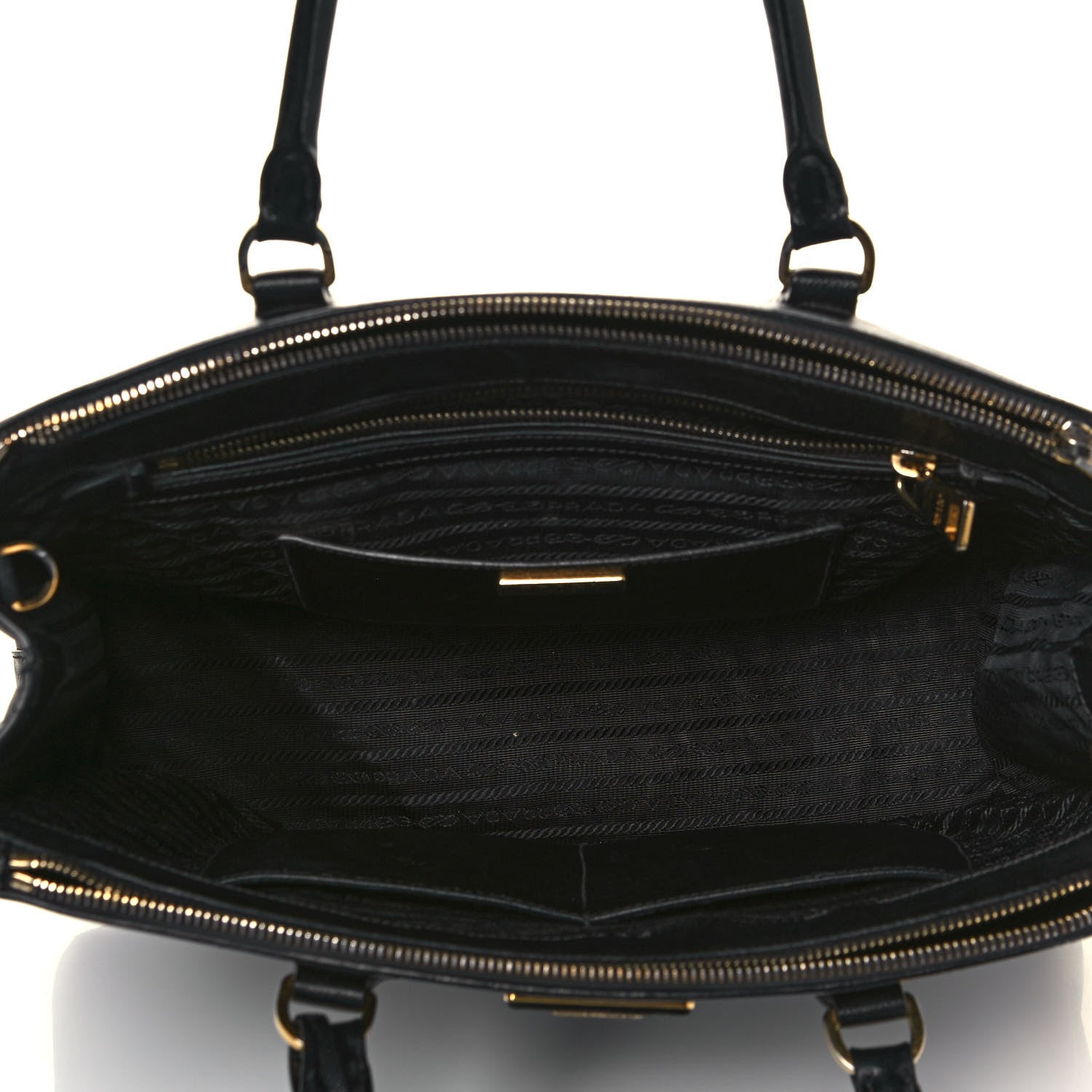 Prada Saffiano Medium Galleria Double Zip Tote Black 4 of 20