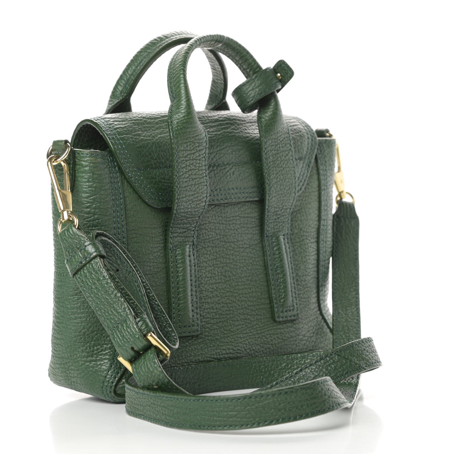 3.1 Phillip Lim Textured Calfskin Mini Pashli Satchel Jade 3 of 14