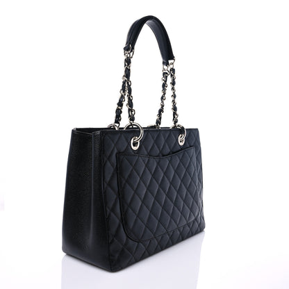 Chanel Caviar Quilted Grand Shopping Tote GST Black 3 of 9