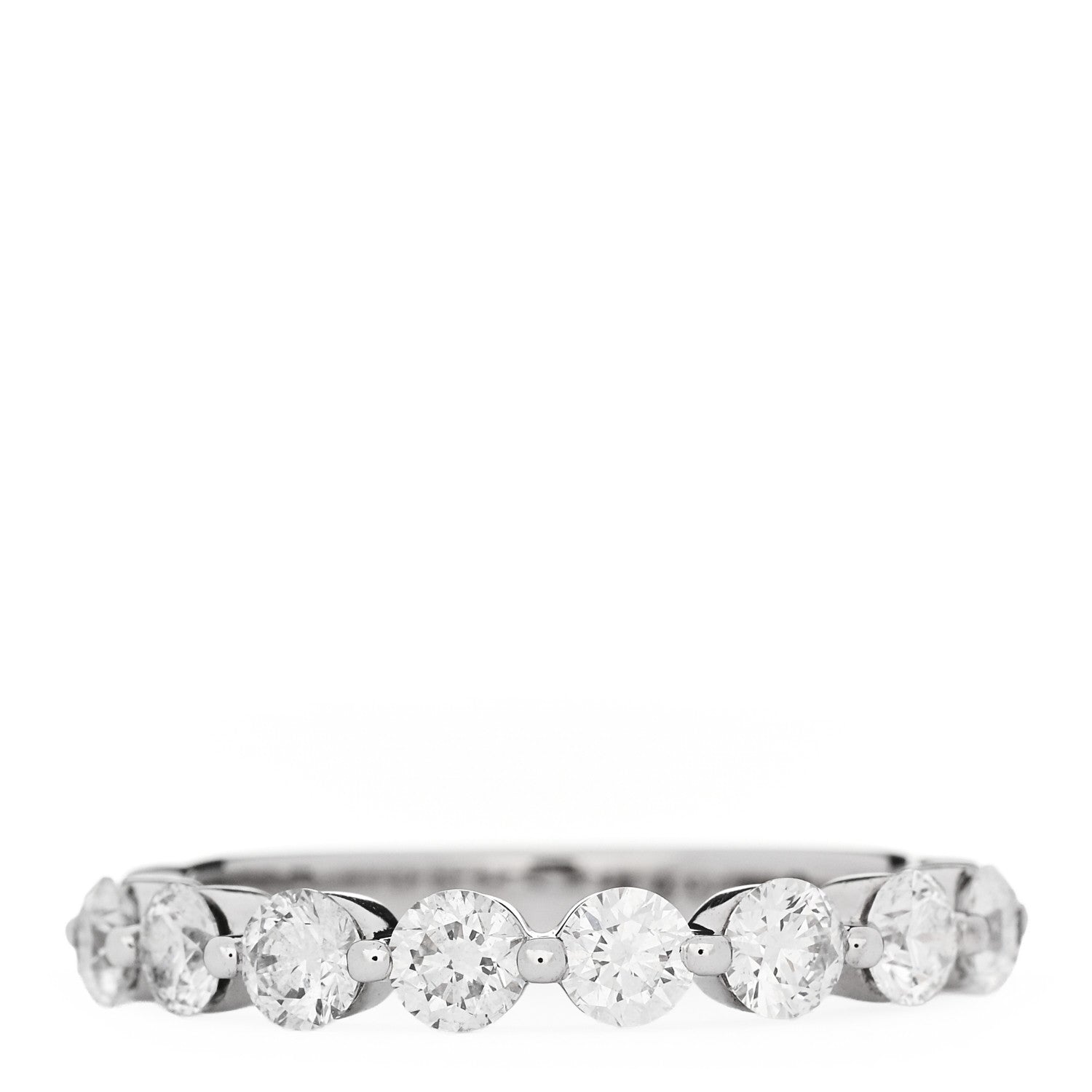 Anita Ko 18K White Gold Diamond Floating Diamond Ring 57 8 1 of 5