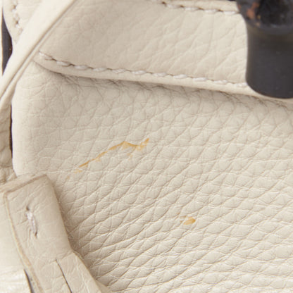 Gucci Cellarius Calfskin Medium Bamboo Backpack Mystic White 13 of 13