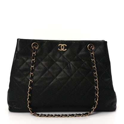 Chanel Caviar Quilted Shopping Tote Black 1 of 8