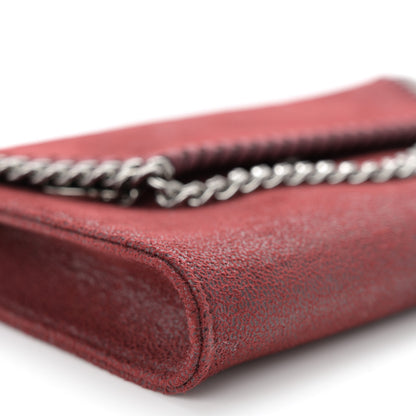 Stella McCartney Shaggy Deer Mini Falabella Crossbody Bag Burgundy 8 of 9