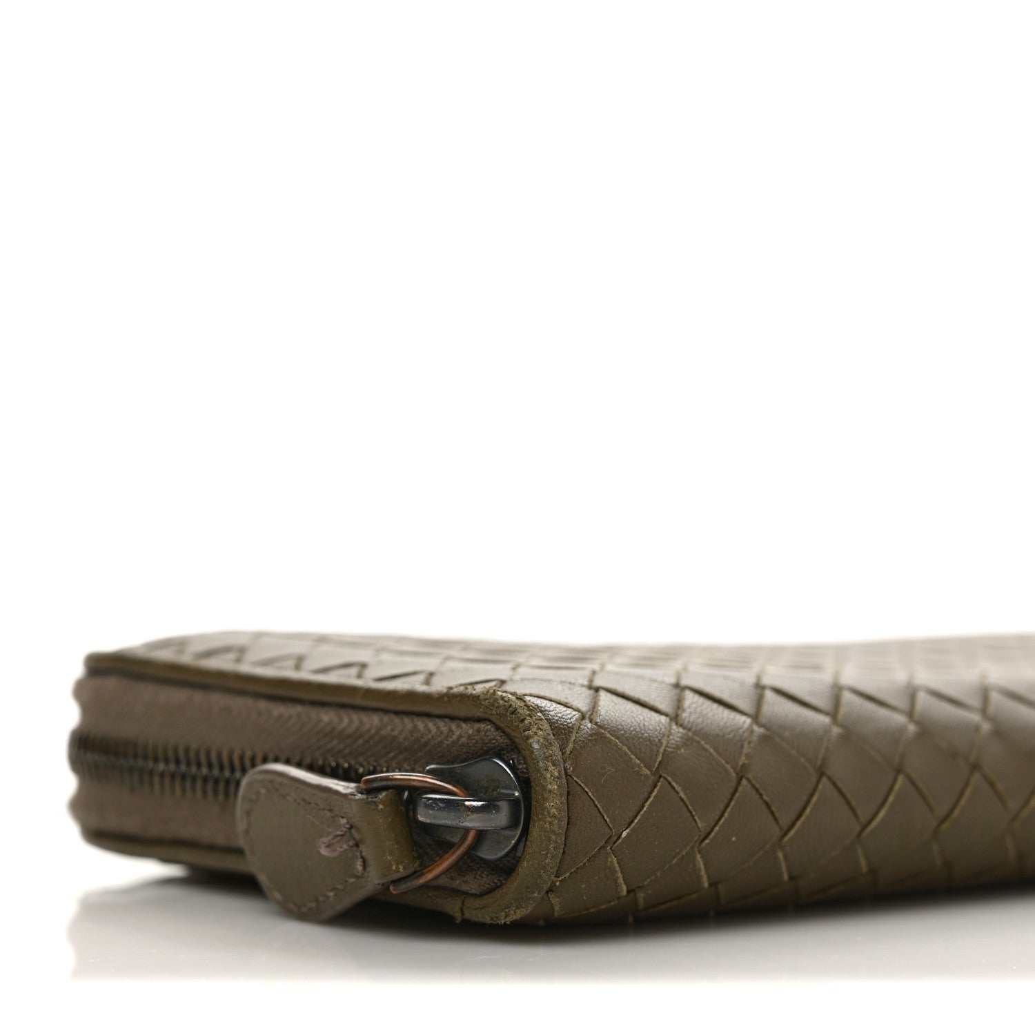 Bottega Veneta Nappa Intrecciato Zip Around Wallet Mud 7 of 11