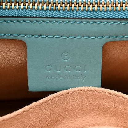 Gucci Boarded Dyana Lux Calfskin Small Jackie 1961 Hobo Dusty Azure 6 of 11