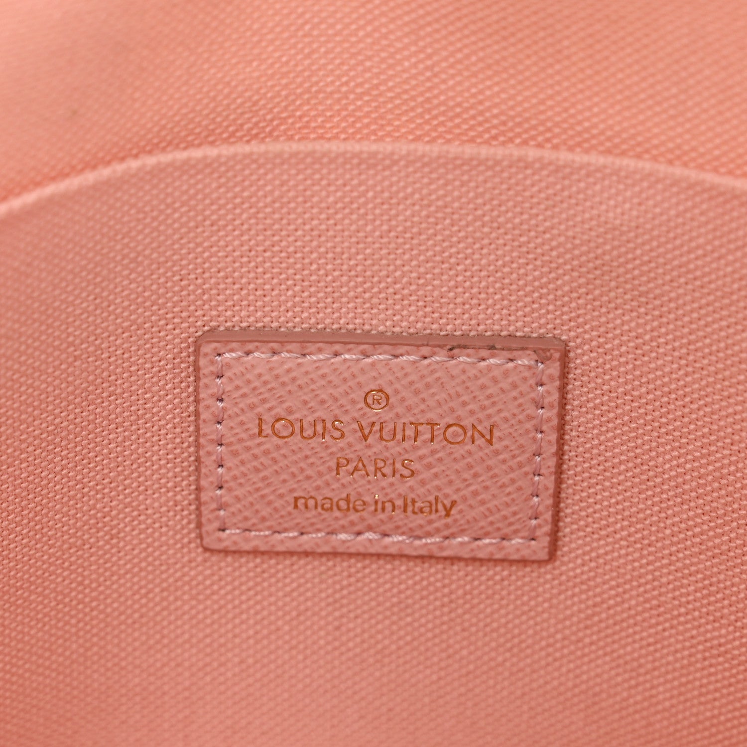 Louis Vuitton Damier Azur Pochette Felicie Chain Wallet Rose Ballerine 7 of 9